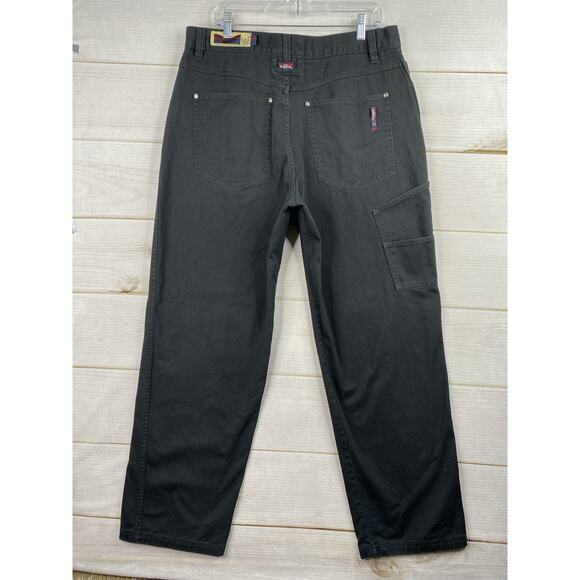 Y2K Esco Mens Jeans 38x34 Baggy Hip Hop Jeans Willie Esco Black Denim India 90s - Picture 10 of 13